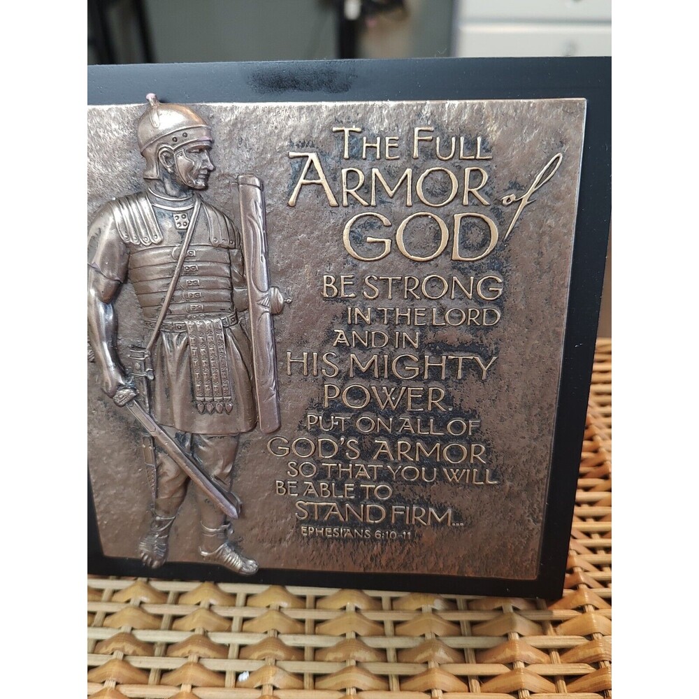 Armour of God Moments of Faith Sculpture Plaque #11772 Light Christian Products